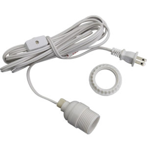 E26/E27 light bulb socket with cord and plug uk