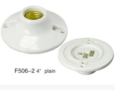 4-1/2″ E27 F506 plain porcelain lampholder screw