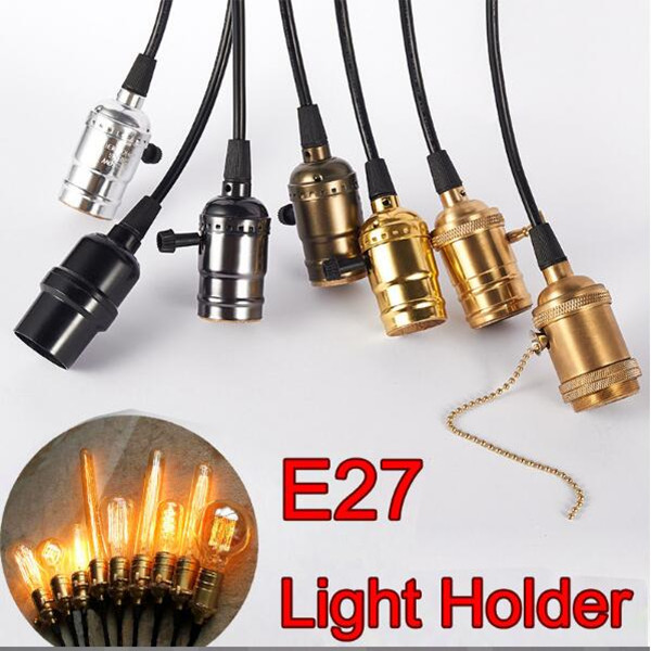 Golden Aluminum Antique Vintage Pendant Br Light Bulb Socket