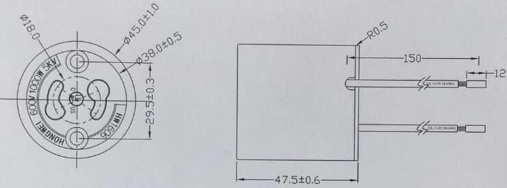 PGZ 315 lamp holder diagram
