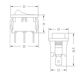 C7-BB Rocker on-off switch RU
Diagram