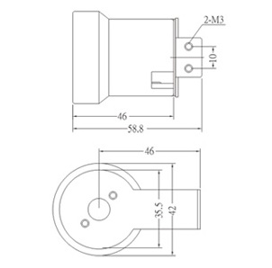 CP-800A E27 porcelain lamp holder Diagram