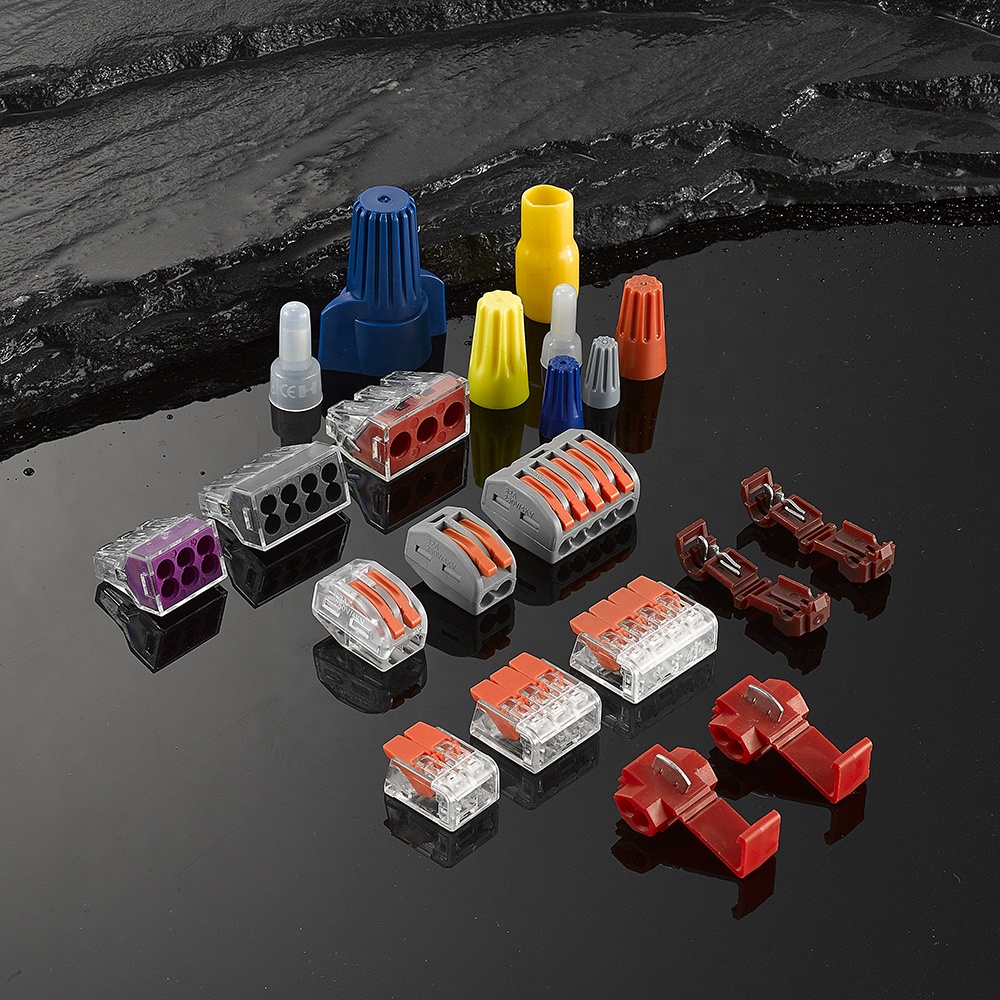 Compact Wire Wiring Connectors Push In Terminal Block Models