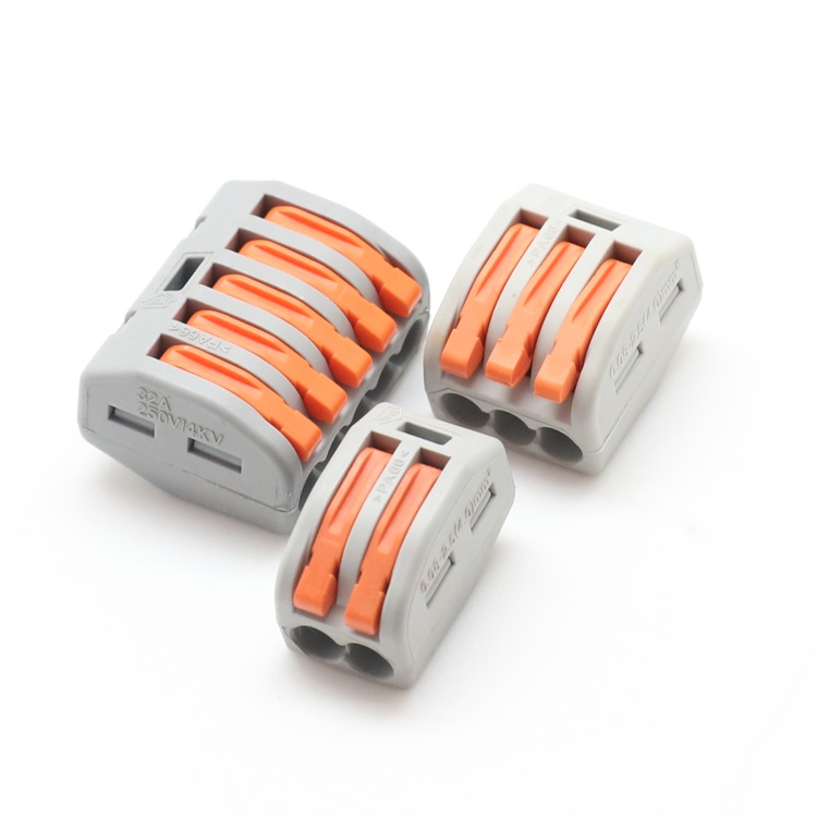 Compact Wire Wiring Connectors Push In Terminal Block 5p