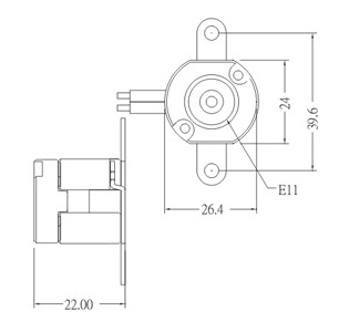E11 porcelain halogen lamp holder socket base dimension