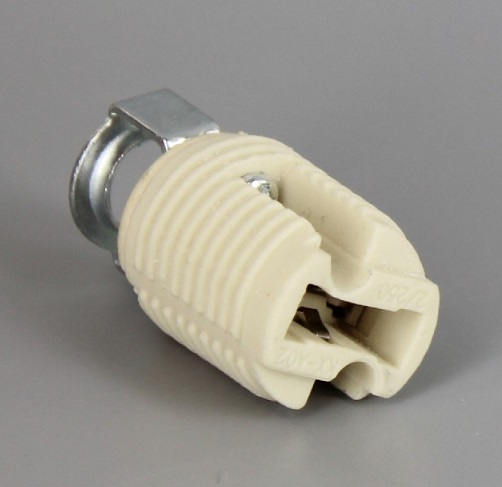 G9 ceramic lamp socket base 1/8IPS hickey