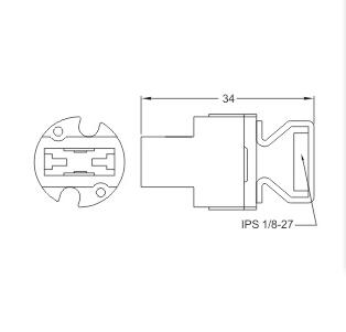 G9 porcelain Lamp holders socket base diagram drawing size