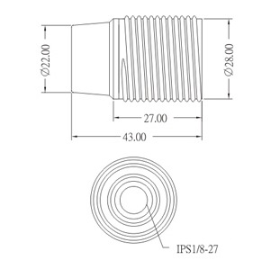 GE-612-2A E12 Phenolic Lamp Socket With Metal Bushing Drawing