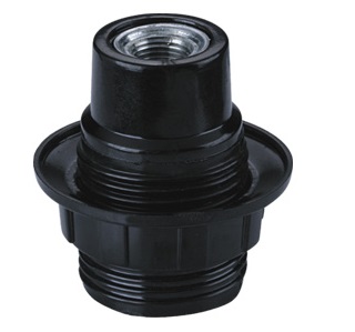 GE-612-2A E12 Phenolic Lamp Socket With Metal Bushing