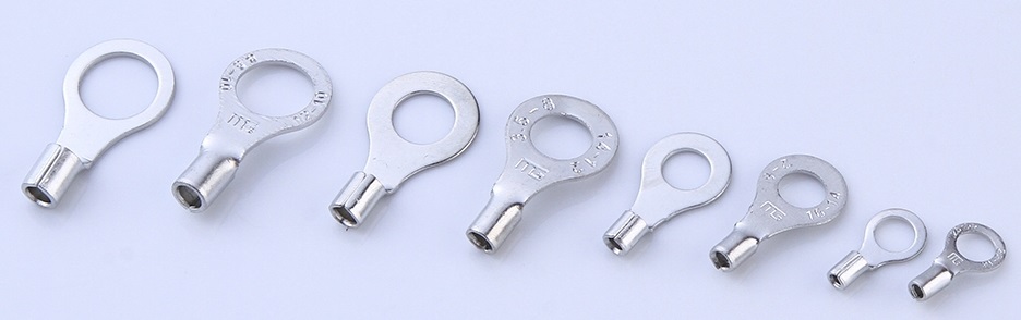 Non-insulated RNB international standard size copper ring terminals models
