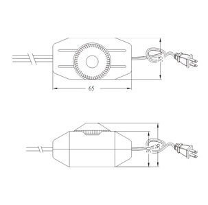 Hi-line dimmer SC-238 Dimension