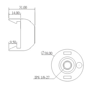 Metal threaded dome diagram