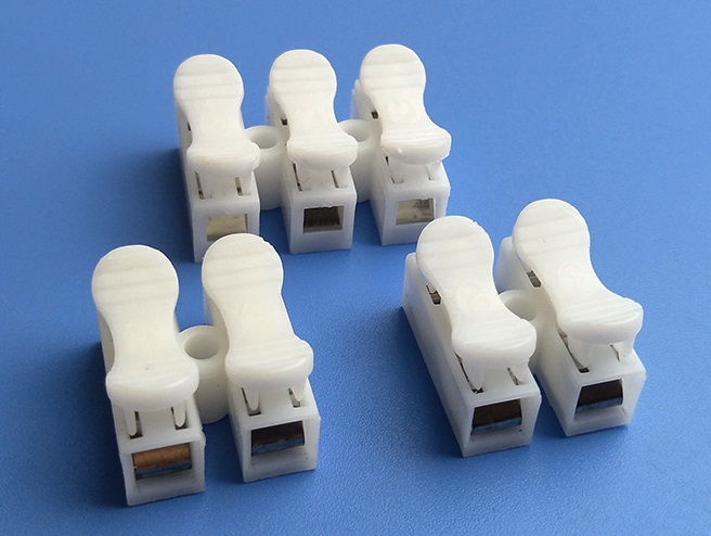CH2 Spring Wire Quick Connector Electrical Terminals Block Splice Clamp