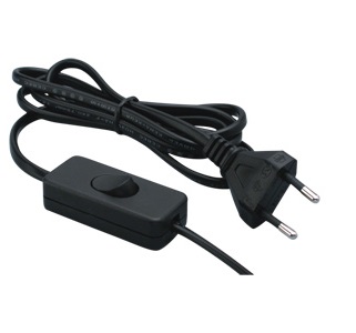 VDE 2C 1.2mm wire spec with plug European in-line switch